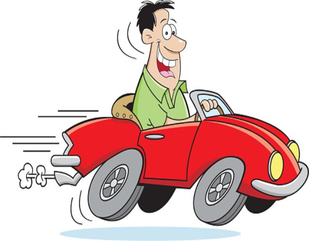 Мультфильм Человек За Рулем Автомобиля — стоковая векторная графика и  другие изображения на тему Автомобиль - iStock